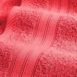 Layers Be Bold Pink 2 Pieces Pure Cotton 450 GSM Hand Towels image 2