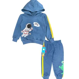 Miracles Happen Printed Hooded Neck Clothing Set-picture-42