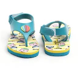 TOMSY CHOICE Kids-Unisex Blue EVA Flip Flops image 4