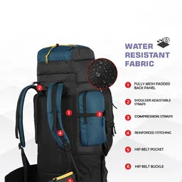 MOUNTILE Terrain Rucksack Travel Backpack - 80L image 3