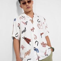 People Men Opaque Printed Casual Shirt-picture-36