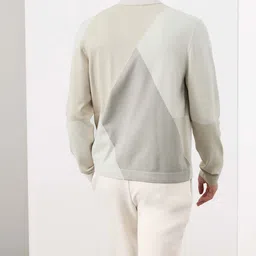 Marks & Spencer Men Printed Shirt Collar Pullover Sweaters image 3