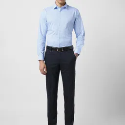 Van Heusen Micro Checked Pure Cotton Slim Fit Formal Shirt image 4