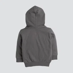 BUMZEE Boys Solid Hooded Cotton Sweatshirts image 3