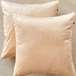Home Centre Vele Elemental Beige 2 Pieces Square Cushion Covers-image-56