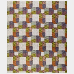 MILAAV Multicoloured Geometric 144 TC King Bedsheet with 2 Pillow Covers image 3