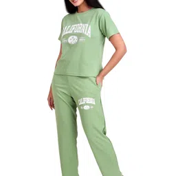 BOMBSHELL Striped Round Neck T-Shirt With Trousers Co-Ords image 2