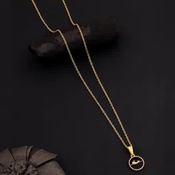 SZN Set Of 2 Gold-Plated Floral Shaped Pendants With Chains image 3