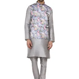JEXI Men Floral Printed Thread Work Kurta-picture-36