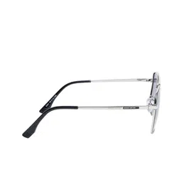 MARC LOUIS Unisex Square Sunglasses with Polarised and UV Protected Lens MARC LOUIS 9301 SILVER BLACK SG image 3