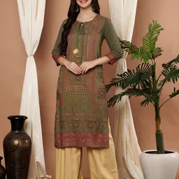 Anouk Women Viscose Rayon Paisley Embroidered Mirror Work Kurta-picture-15