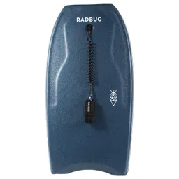 olaian Bodyboard 500 Blue Khaki with biceps leash image 1
