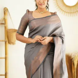 Areca Designer Zari Woven Design Pure Silk Banarasi Saree-picture-15