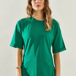 BIANCO LUCCI Women V-Neck Pockets T-shirt image 5