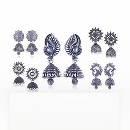 Sangria Silver-Plated Alloy Earrings-picture-32