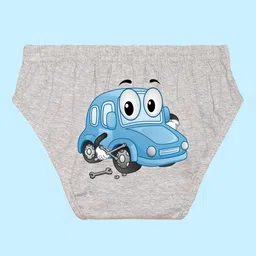 NUSYL Boys Pack Of 3 Printed Pure Cotton Briefs NUBCBRFPO3.0108 image 3