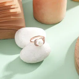 diavo Lustrous Collar Pearl 925 Silver Ring Sterling Silver Ring-picture-14