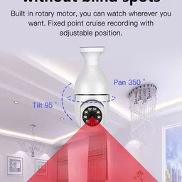 Cxoen Smart Light Bulb Camera Wifi 360 Spy Cctv 1080p Ip Hidden Lamp Cameras Security Camera image 2
