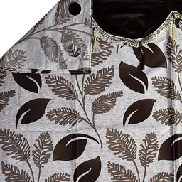 Cortina Brown & Black Set of 2 Floral Door Curtain image 3