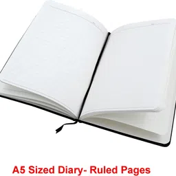 asraw Crown A5 Sized Hardcover Diary with Stylus Pen A5 Diary Ruled 176 Pages image 2