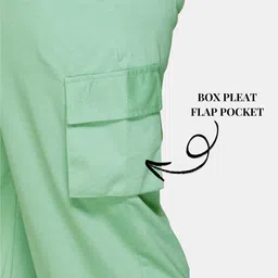 white moon Women Solid Green Track Pants image 4