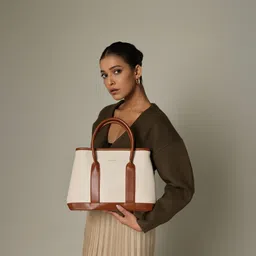 Women Beige Satchel-image-27