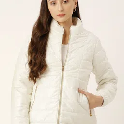 Okane Solid Faux Fur Detailed Padded Jacket-picture-12