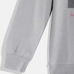 Monte Carlo Boys Grey & Black Graphic Printed Sweatshirt image 4