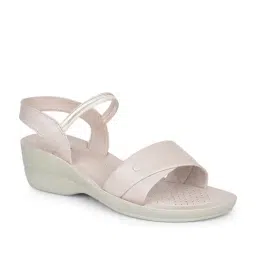 Bata Women's White Sling Back Sandals-image-11