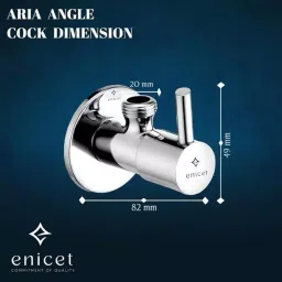 Enicet Brass Chrome Finish Multi Purpose Angle Valve, NE104 image 3