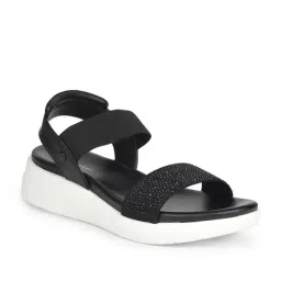 Bata Comfit Women's Black Sling Back Sandals-image-37
