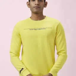 People by Pantaloons Yellow Regular Fit Printed Sweatshirt-picture-40