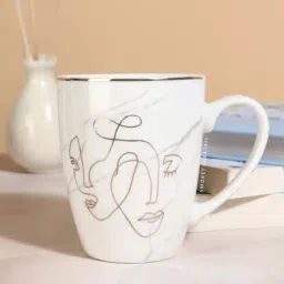Smokey Cocktail White Ceramic Abstract Printed Coffee Mug (350ml)-image-64
