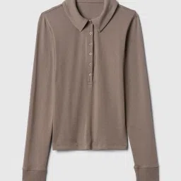 GAP Grey Slim Fit Polo T-Shirt image 4