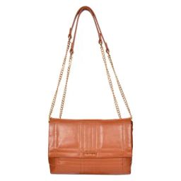 SASSORA NOVA Tan Leather Textured Medium Cross Body Bag-picture-5