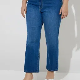 Gia by Westside Blue High-Rise Relaxed-Fit Jeans-picture-37