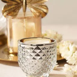 Pure Home and Living Silver Textured Small Tealight Holders-picture-26