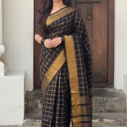 AMRUTKALA SAREES Woven Design Silk Blend Designer Banarasi Saree-picture-13