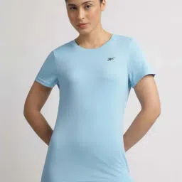 Reebok Blue Regular Fit Sports T-Shirt-image-98