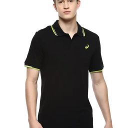 Asics Dual Tipping Black Regular Fit Sports Polo T-Shirt-picture-42