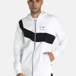 Puma Motorsport White Full Sleeves Hooded Jacket-picture-19