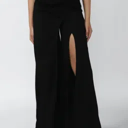 Forever 21 Black Regular Fit Slit Pants-picture-23