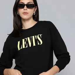 Levis Brand Logo Printed Pure Cotton Sweatshirt-image-30