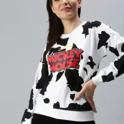 JUNEBERRY White & Black Printed Sweatshirt-picture-14