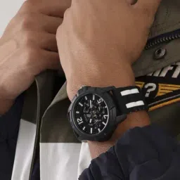 GUESS STRIKER Men Round Black Dial Analog Watch - GW0428G1-picture-10