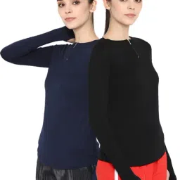 Appulse Black & Navy Cotton T-Shirt - Pack of 2-picture-10