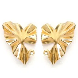 Karatcart Gold Plated Heart Shape Studs image 4