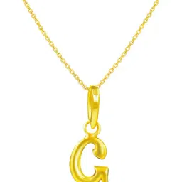 Muthoot Pappachan Alphabet Collection 22k (916) Yellow Gold Pendant for Men & Women 1 Gm image 3