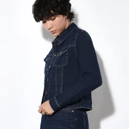 Only Blue Regular Fit Denim Jacket image 4