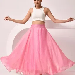 SIDDHO HUM A-Line Flared Maxi Skirts-image-12